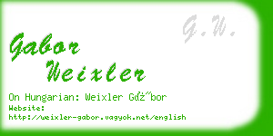 gabor weixler business card